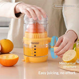 Manual Citrus Juicer with Rotating Crank - Large Capacity Hand Press for Lemon Orange Lime Grapefruit | Max Extraction, Ergonomic Handle for Effortless Squeezing, Dishwasher Safe & Compact Storage In Australia - Darrahopens