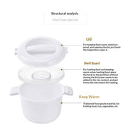 Microwave Rice Cooker - Non-Stick Microwave Steamer, 1.8L Container Perfect for Small Kitchens, Dorms, Singles & Quick Meals (1.8L) In Australia - Darrahopens