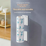 Magnetic Holding Type Kitchen Paper Holder, White, Approx. W 3.9 x D 3.9 x H 3.9 inches (10 x 7.5 x 10 cm) (Per One), Plate, Large Type Compatible In Australia - Darrahopens