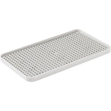 2-Tier Drain Tray for Kitchen Counter, Detachable Plastic Dish Drainer Drying Rack, Multi-Functional Tea/Fruit/Vegetable Drain Board Caddy