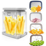 Vegetable Chopper: Veggie Dicer Fruit Slicer, Potato French Fry Cutter, Wedge Cutter, Onion Chopper, Safe to Use, Easy to Clean & Store（Only box） In Australia - Darrahopens