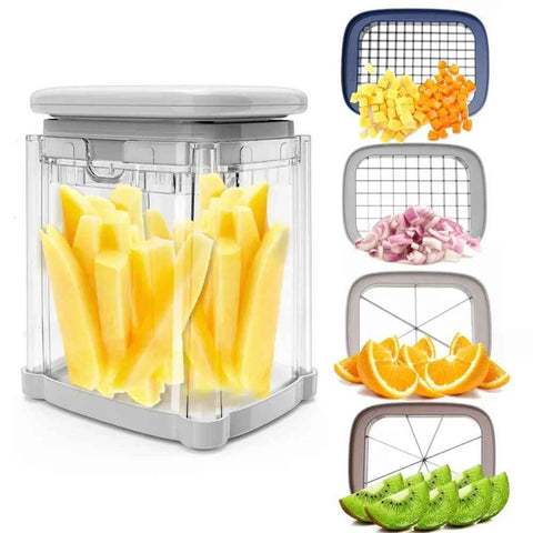 Vegetable Chopper: Veggie Dicer Fruit Slicer, Potato French Fry Cutter, Wedge Cutter, Onion Chopper, Safe to Use, Easy to Clean & Store（Only box） In Australia - Darrahopens
