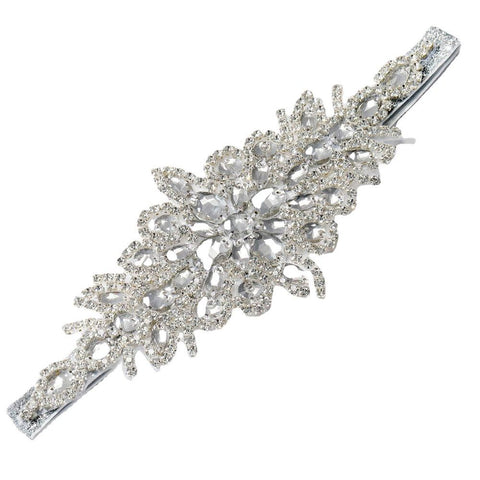 Rhinestone Flapper Headband-Elastic Headpiece, Great Hair Accessories for Women, Handmade crystal bead elastic headband