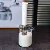 Milk Frother Wand for Coffee, Silent Coffee Foamer Drink Mixer,Handheld Frother Rechargeable Electric Whisk for Latte, Cappuccino, Hot Chocolate, Egg(Home and Travel Set White) In Australia - Darrahopens