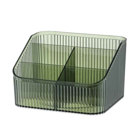 Makeup Organizer Cosmetics Storage Box, Large Capacity Make Up Brush Holder Organizer Vanity Accessories, Bathroom Countertops, Desk Storage Container, Cosmetic Display cases(Green,only box) In Australia - Darrahopens