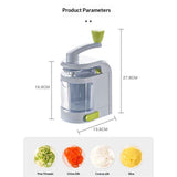 Spiralizer Vegetable Slicer Heavy Duty Veggie Spiralizer with Strong Suction Cup, Zucchini Spiral Noodle/ Zoodle/ Spaghetti/ Pasta Maker In Australia - Darrahopens