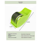 2 pack Herb Roller Mincer, Manual Hand Scallion Chive Mint Cutter with 6 Stainless Steel Blade Kitchen vegetable chop In Australia - Darrahopens