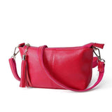 Genuine Leather Wristlet Clutch for Women Ultra-Slim Ladies Credit Card Holder Wallet Purses（rose red） In Australia - Darrahopens