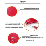 Genuine Leather Wristlet Clutch for Women Ultra-Slim Ladies Credit Card Holder Wallet Purses（rose red） In Australia - Darrahopens