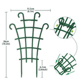 10 Pack Small Trellis for Potted Plants Indoor Outdoor, Tiny Stackable Plastic Climbing Stakes, Mini DIY Garden Support Trellis for Houseplants Vines Vegetables Flowers Stand Frame In Australia - Darrahopens