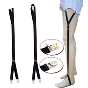 Unisex Adjustable Shirt Garters - Stirrup Shirt Stays - Keeps Shirts Tucked in All Day - Easy-to-Wear Garter Straps with Foot Loop - Black In Australia - Darrahopens