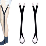 Unisex Adjustable Shirt Garters - Stirrup Shirt Stays - Keeps Shirts Tucked in All Day - Easy-to-Wear Garter Straps with Foot Loop - Black In Australia - Darrahopens