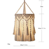 Boho Lamp Shade,Boho Hanging Lamp Handmade Lamp Shade Plug in Pendant Light,Bohemian Hanging Lights for Boho Bedroom Decor Living Room (Only lampshade) In Australia - Darrahopens