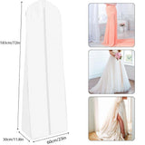Bridal Bag - Garment Bag for Extra Large Wedding Gowns and Dresses - 60*183cm - for Long Poufy Dress , Breathabl