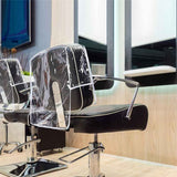 4 pack Barber Chair Cover Protector, Clear PVC Salon Chair Cover, Hairdressing Chair Back Stitched Cover Durable Easy Clean Covers Prevents Damage for Hair Salon Spa Office Chairs（Only transparent cover） In Australia - Darrahopens