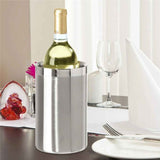 Stainless Steel Double Wall Wine Cooler - Insulated Tabletop Wine Chiller for White Wine & Champagne, Fits Most Standard Sized Bottles（1.6L） In Australia - Darrahopens