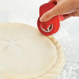 Set of 4,Pastry Wheel Decorator and Cutter, Beautiful Pie Crust, Rolled Pastry Pie Crimper, Baking & Cooking Tool for Apple Pie Crust or Ravioli Pasta