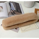 Faux Fur Collar Scarf for Women Winter, Fluffy Scarves Neck Shrug for Cold Weather, Faux Fur Cross Scarf Thick Soft Neck Collar Warm Winter Wrap In Australia - Darrahopens
