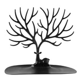 2 pack Little Deer Earrings Necklace Pendant Bracelet Jewelry Display Stand Tray Tree Storage Racks Organizer Holder, Black（Only jewelry rack） In Australia - Darrahopens