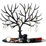 2 pack Little Deer Earrings Necklace Pendant Bracelet Jewelry Display Stand Tray Tree Storage Racks Organizer Holder, Black（Only jewelry rack） In Australia - Darrahopens