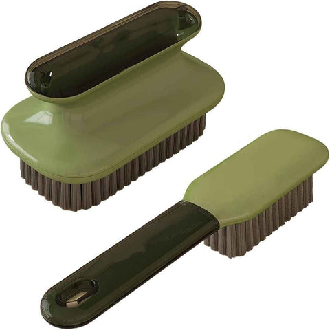 4 Pack Laundry Stain Brush Household Scrub Brush Laundry Brush for Stain Removal,Soft Bristle Brush Stain Brush for Clothes Scrubbing Bathroom Cleaning Brush,Easy to Hold (Green) In Australia - Darrahopens