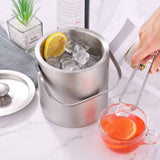 Mini Ice Bucket Portable Double Wall Ice Bucket ,Stainless Steel Hotel Bucket/Champagne/Beverage Bucket,Size 1.3 Liters,Serveware for Party,Event,and Camping In Australia - Darrahopens