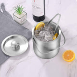 Mini Ice Bucket Portable Double Wall Ice Bucket ,Stainless Steel Hotel Bucket/Champagne/Beverage Bucket,Size 1.3 Liters,Serveware for Party,Event,and Camping In Australia - Darrahopens