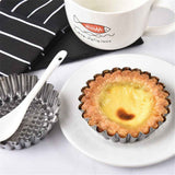 20 Packs Cupcake Mold, 3inch Stainless Steel Mini Pie Tartlet Cupcake Cake Muffin Mold Tin Pan Baking Tool