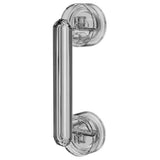 Waterproof Suction Cup Handle, Suction Cup Door Handle for Bathroom and Kitchen Cabinet Drawer (Transparet Sliver)
