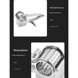 Rotary Cheese Grater Stainless Steel Handheld Rotary Parmesan Grater Cheese Cutter Slicer Shredder with 4 Stainless Drum for Grating Hard Chocolate Nuts Kitchen Tool