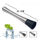 2 pack 8 Inch Stainless Steel Muddler for Cocktails, Long Handle Durable Material, Bar Tool for Making Mojito and Fruit Drinks