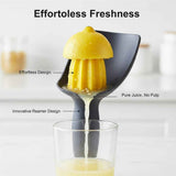 Citrus Reamer Juicer with Seed Catcher Manual Fruit Juicer for Lemons Limes Oranges Tangerines Pomegranates, Dishwasher Safe BPA Free Plastic Handheld Fruit Juice Citrus Reamer Kitchen Tool