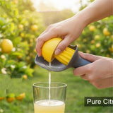 Citrus Reamer Juicer with Seed Catcher Manual Fruit Juicer for Lemons Limes Oranges Tangerines Pomegranates, Dishwasher Safe BPA Free Plastic Handheld Fruit Juice Citrus Reamer Kitchen Tool