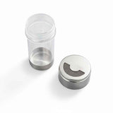 2 pack Mesh Shaker or Salt Shaker, Stainless Steel Salt Dispenser, Clear Acrylic Seasoning Fine Mesh Shaker with Rotating Cover, 4.23 Ounces (120 Milliliter)