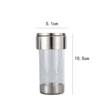 2 pack Mesh Shaker or Salt Shaker, Stainless Steel Salt Dispenser, Clear Acrylic Seasoning Fine Mesh Shaker with Rotating Cover, 4.23 Ounces (120 Milliliter)