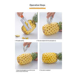 2 pack Stainless Strawberry Huller Stem Remover, Pineapple and Tomato Corer, Fruits and Vegetables Eye Peeler