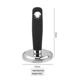 Meat Pounder Tenderizer, Stainless Steel Kitchen Meat Tenderizer Hammer, Round Chicken Flattener Tool with Comfortable-Grip Handle for Flattening Cutlets and Tenderizing Meat