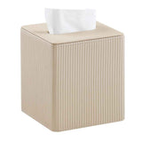 Leather Tissue Box Cover Square Tissue Box Holder for Bathroom Vanity Countertop Night Stands Bedroom Office Desk,Modern Tissue Decorative Organizer with Magnetic Closure（Only tissue box）