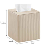 Leather Tissue Box Cover Square Tissue Box Holder for Bathroom Vanity Countertop Night Stands Bedroom Office Desk,Modern Tissue Decorative Organizer with Magnetic Closure（Only tissue box）