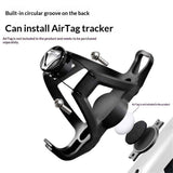 Any Bottle Cage, Bike Water Bottle Holder - Fits Any Bottle, Container, Speaker, Bicycle Bottle Holder for Frame or Handlebar（Does not include tracker）
