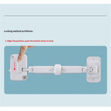 2 Pack Child Proof Window Restrictor, Adjustable Baby Safety Window Lock, Window Safety Locks for Toddlers & Pets, Easy to Install Suitable for Door, Washing Machine, Cat Door (White)