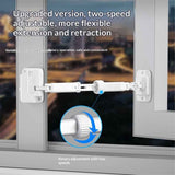 2 Pack Child Proof Window Restrictor, Adjustable Baby Safety Window Lock, Window Safety Locks for Toddlers & Pets, Easy to Install Suitable for Door, Washing Machine, Cat Door (White)