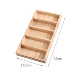 1 Pack Bamboo Sunglasses Display Tray Eyewear Storage Case for Home or Office, Tray Display Showcase Organizer Box (Only storage box)