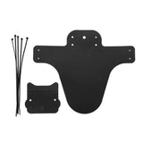 FENDER BLACK WITH STEALTH, Front and Rear Compatible Bicycle Mudguard, Plus Size and Fat Bike Wheel Sizes(26.5*22CM)