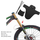 FENDER BLACK WITH STEALTH, Front and Rear Compatible Bicycle Mudguard, Plus Size and Fat Bike Wheel Sizes(26.5*22CM)