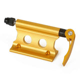 Bike Block Fork Mount w/Quick-Release Lever, Aluminum Alloy Bicycle Front Fork Fixed Clip Luggage Rack for Truck Bed/Trailer/Van, Vertical or Horizontal Mounted (yellow)