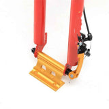 Bike Block Fork Mount w/Quick-Release Lever, Aluminum Alloy Bicycle Front Fork Fixed Clip Luggage Rack for Truck Bed/Trailer/Van, Vertical or Horizontal Mounted (yellow)