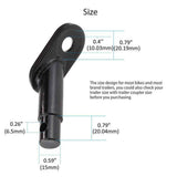 2 pack Bike Trailer Hitch Connector Coupler Bicycle Adapter for Children's Trailers,Cargo and Pet Bicycle Trailers,Black Adapter Accessories