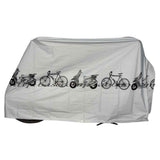 2 pack UV protector cover dustproof Bike Rain Dust Cover Waterproof Outdoor Gray For Bike Bicycle Cycling（Only rain cover）