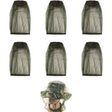 Mosquito Head Net for Insect, 6 Pack, Fly & Bug Protection | Ultra Large & Long, Extra Fine Holes for Camping, Hiking, Fishing, Gardening, Safari, Fits All Hats for Men & Women（Excluding hat）